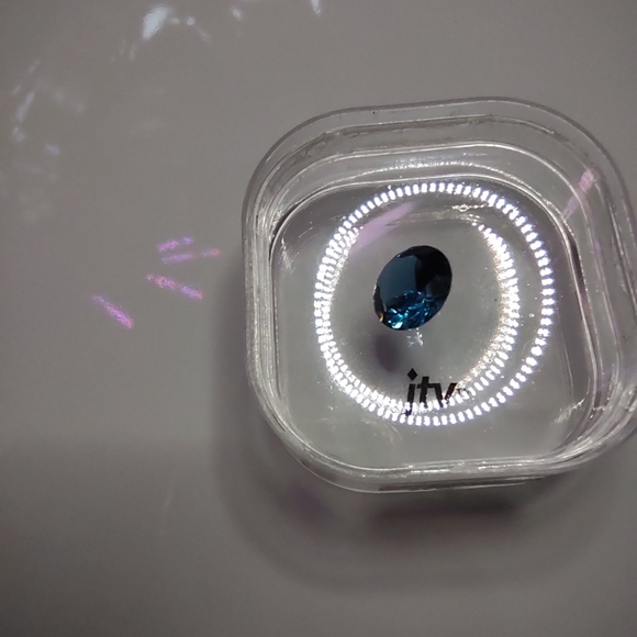 Loose Blue gem Stone 15mm, 11.75ct Jewelry Tv - Picture 3 of 7